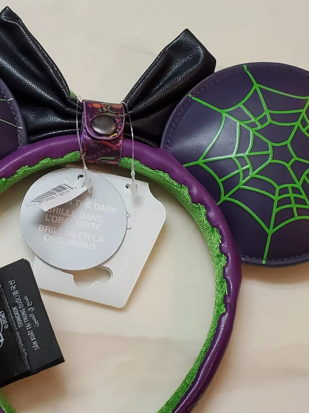 Disney Parks Oogie Boogie 2025 Glow In The Dark Ears - Brand New
